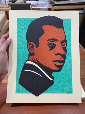 Baldwin Letterpress Print