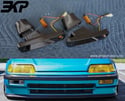 88-89 Honda EF CIVIC / CRX Turn Signal Brake 2.5"/3" Duct (1 pc L or R) | Amber LED | 3D-FDM