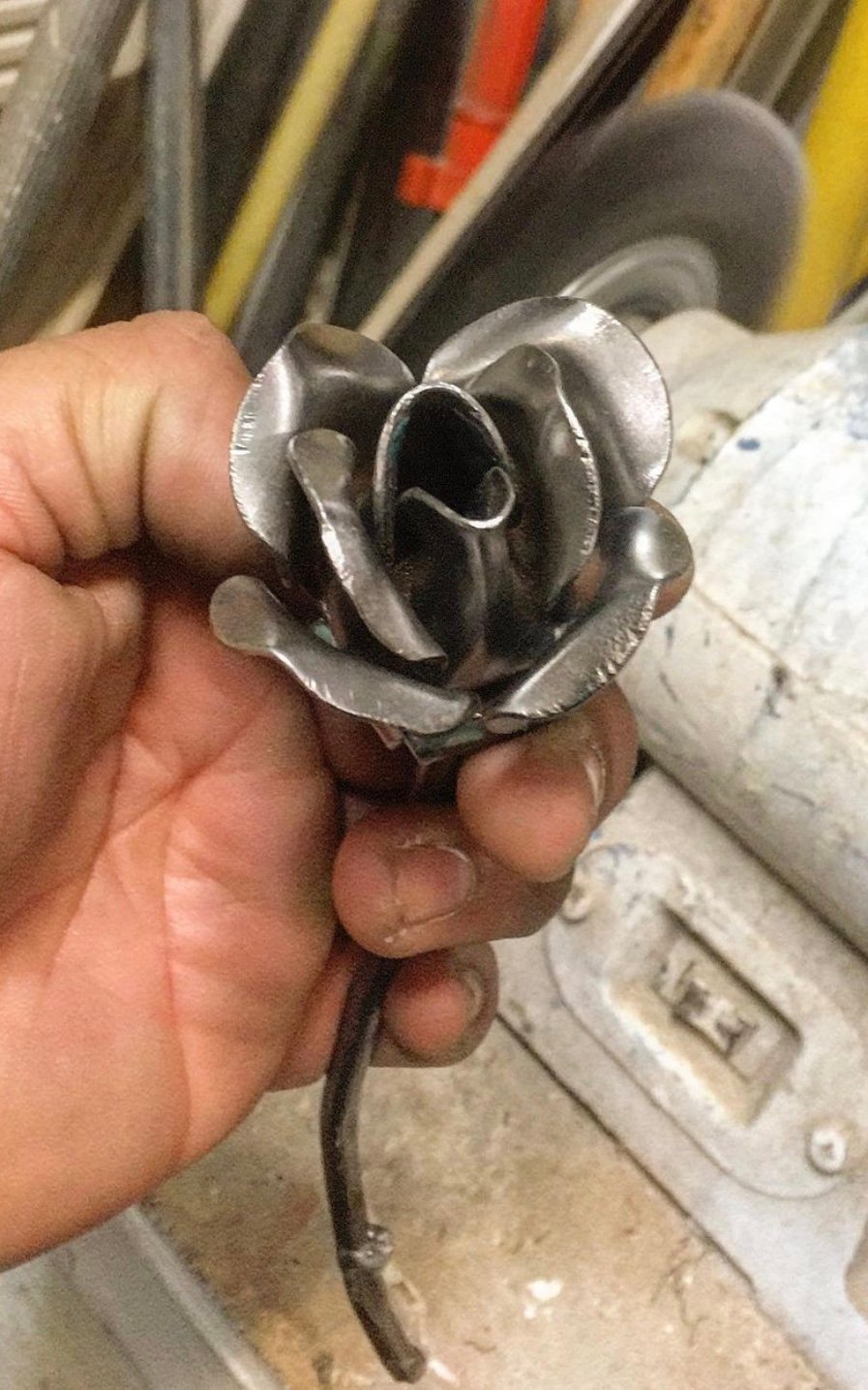 Image of Crafty metal flower 