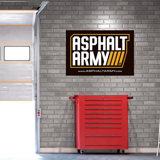 Image of 2x3' ASPHALT ARMY Logo Banner