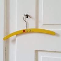 Image 2 of Vintage Children's Hanger - yellow