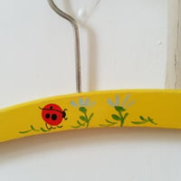 Image 3 of Vintage Children's Hanger - yellow