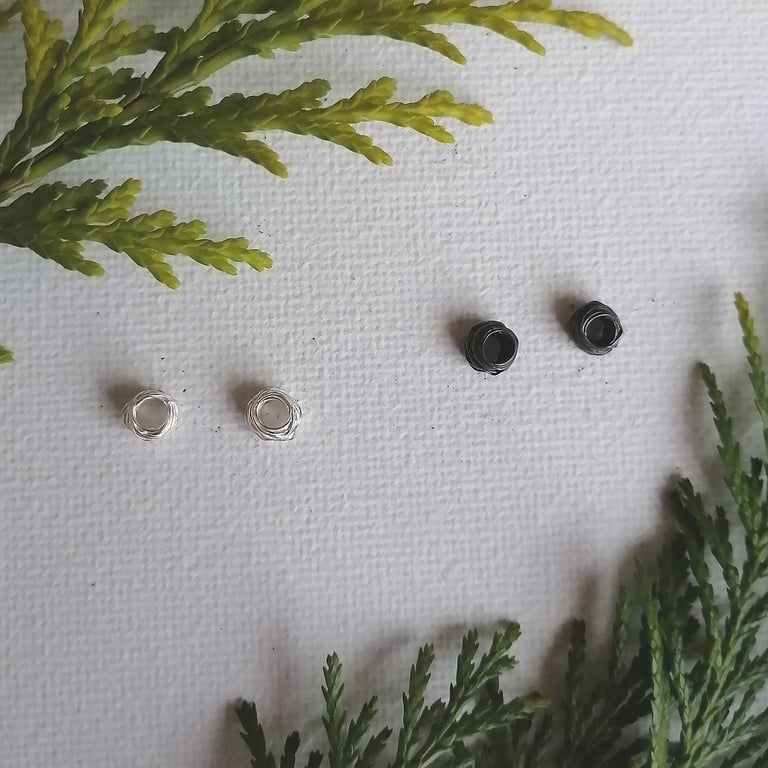 Wrapped Nest Studs 