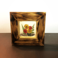 Image 1 of Yellow and Red Flower Resin Frame