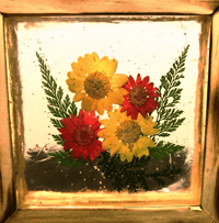 Image 2 of Yellow and Red Flower Resin Frame
