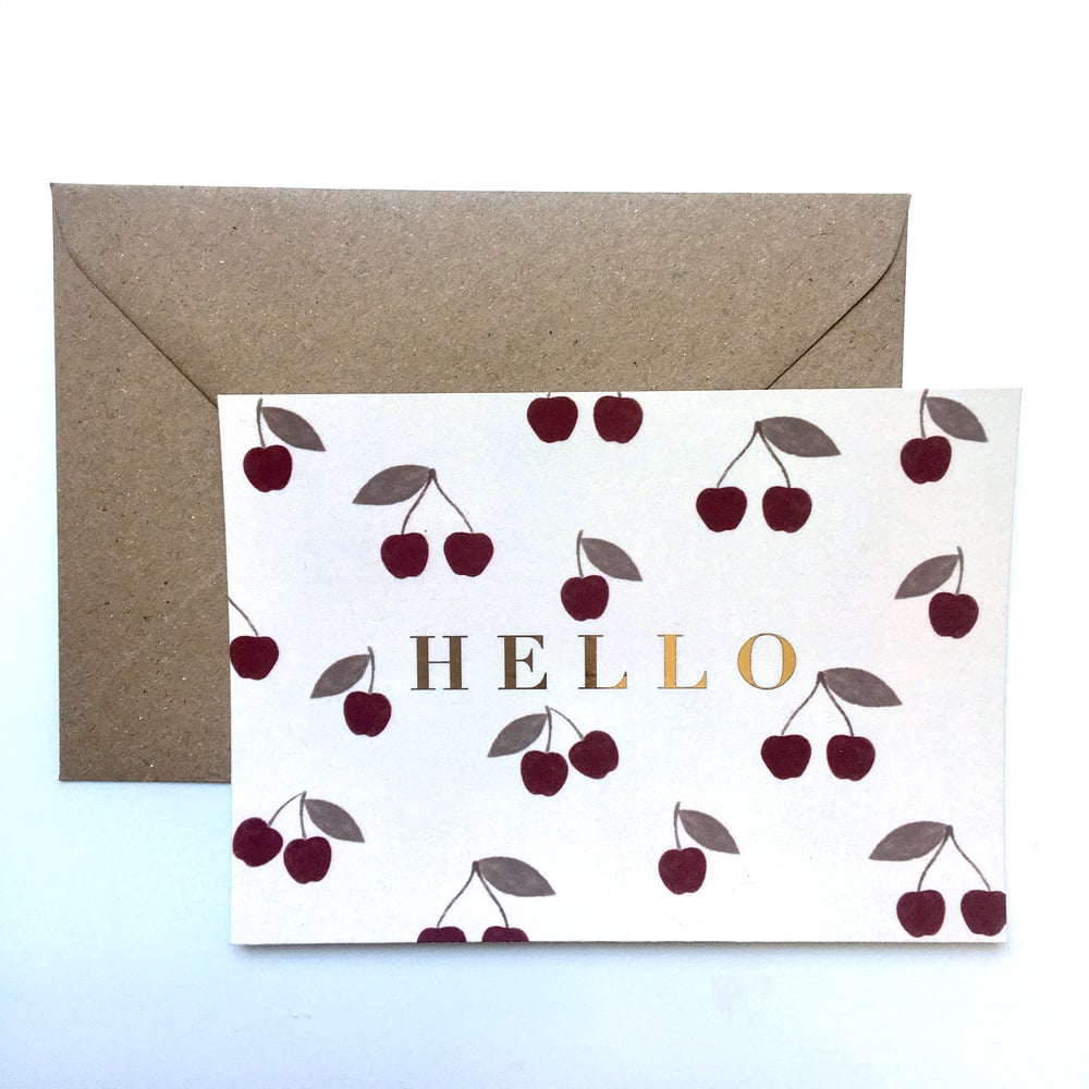 Image of Carte Hello Cherry 