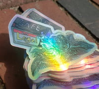 Holographic wave sticker