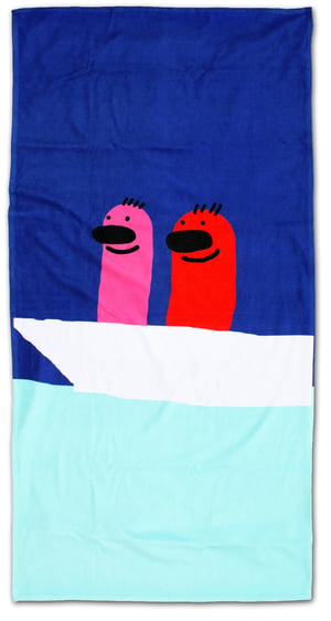 Image of Worms on a boat towel