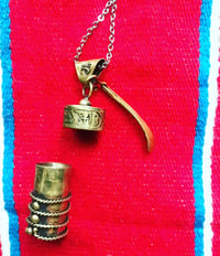 Image 3 of Heiroglyph magick glitter pot necklace 