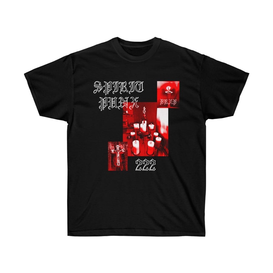 Image of SPIRIT PUNX RED/BLACK SHORTSLEEVE TEE