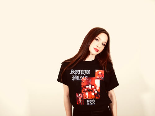 Image of SPIRIT PUNX RED/BLACK SHORTSLEEVE TEE