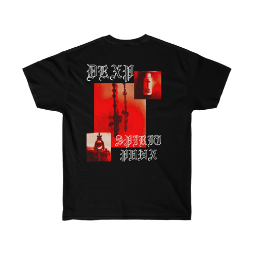 Image of SPIRIT PUNX RED/BLACK SHORTSLEEVE TEE