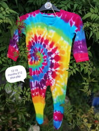 Image 1 of Rainbow spiral babygrow