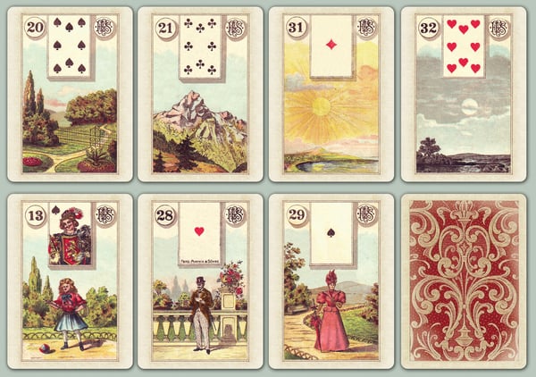 Image of Piatnik's c. 1890 Lenormand