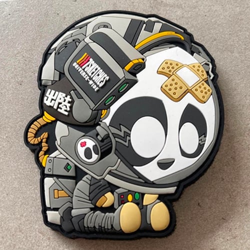Image of Astro Panda Patch [Black]