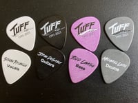 Image 1 of Tuff 30th Anniversary collectible Guitar Pick Set, 1991-2021 / 4 picks, 4 colors.