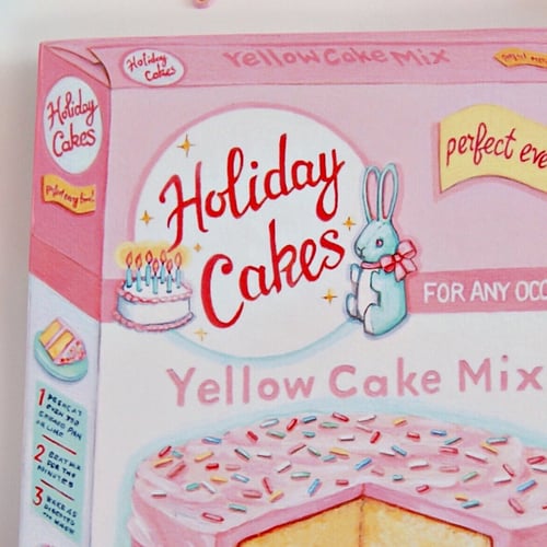 Image of Cake Mix box plaque 