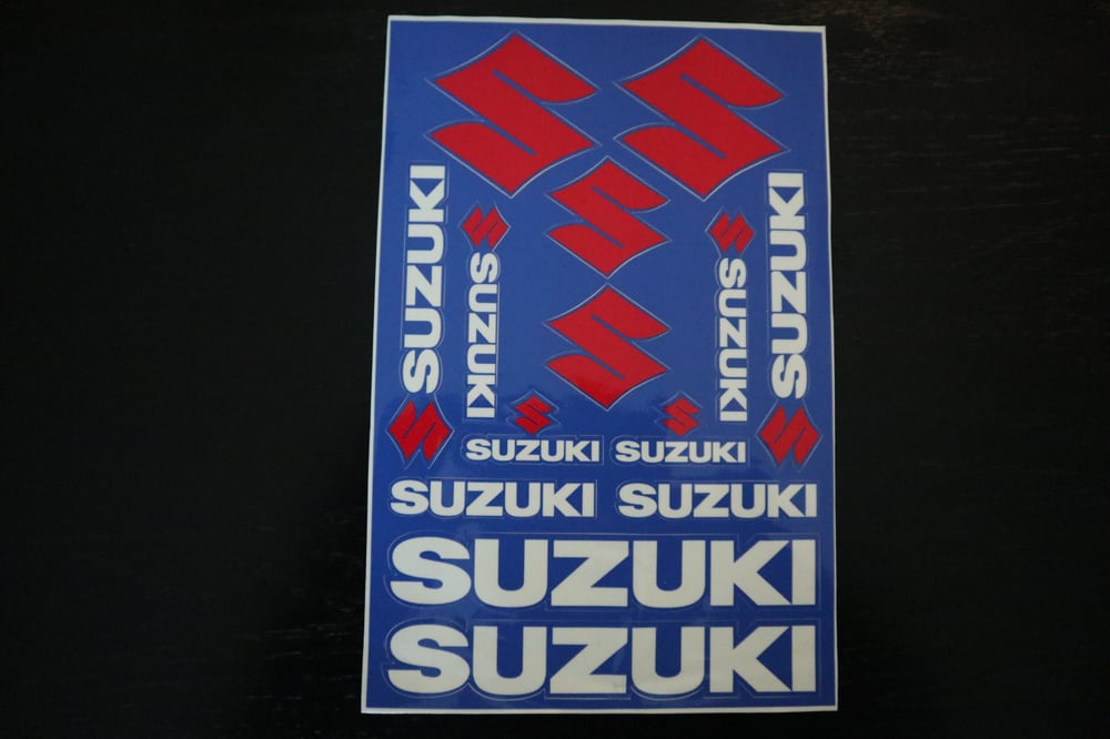 Image of Suzuki Decal Sheets 