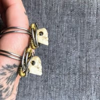 Image 2 of Bone skull ring