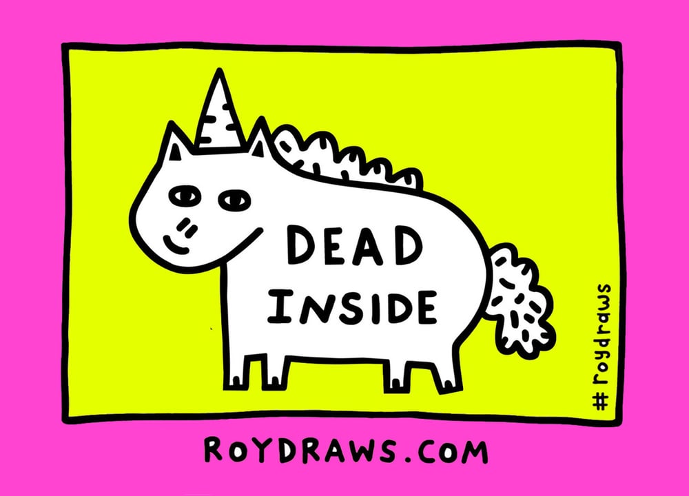 Image of Dead Inside Sticker 
