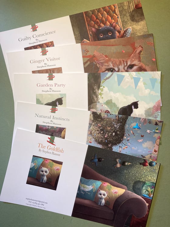 Image of Mixed Cat Art Cards