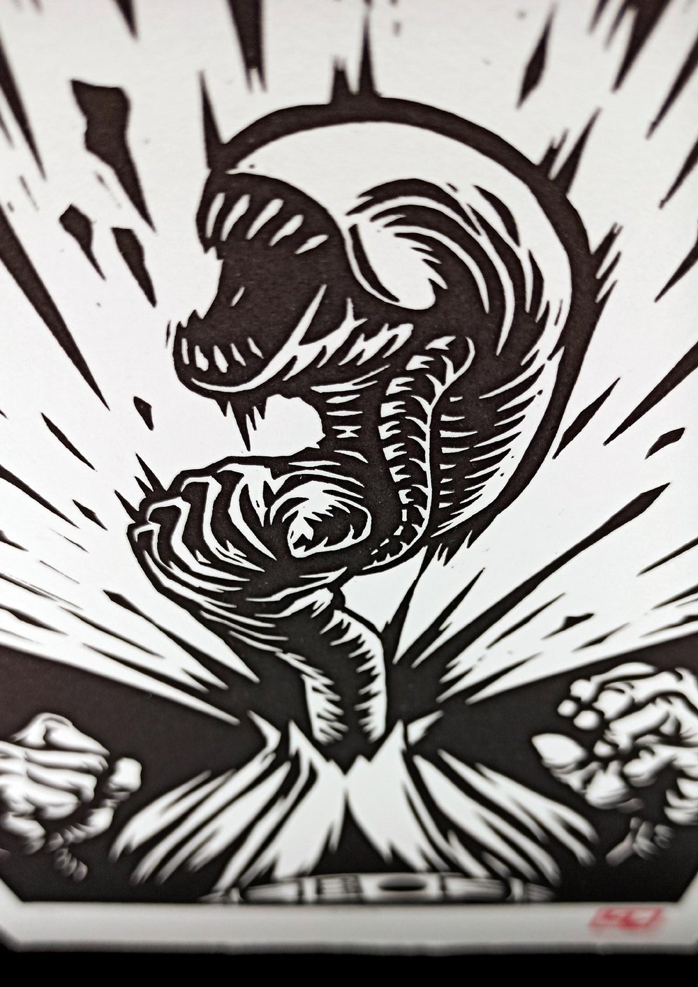 Birth Linocut Print