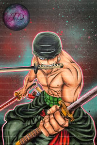 Image 1 of Zoro One Piece Poster