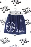 we got these too sweat shorts in navy 