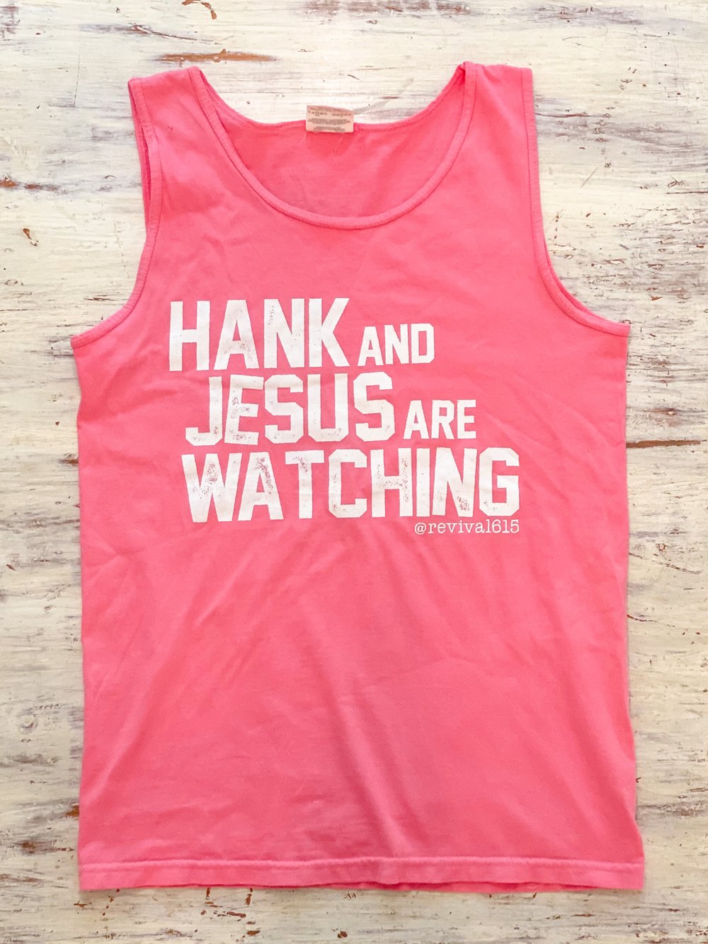 Image of Limited Edition Hank and Jesus Pink Tank 