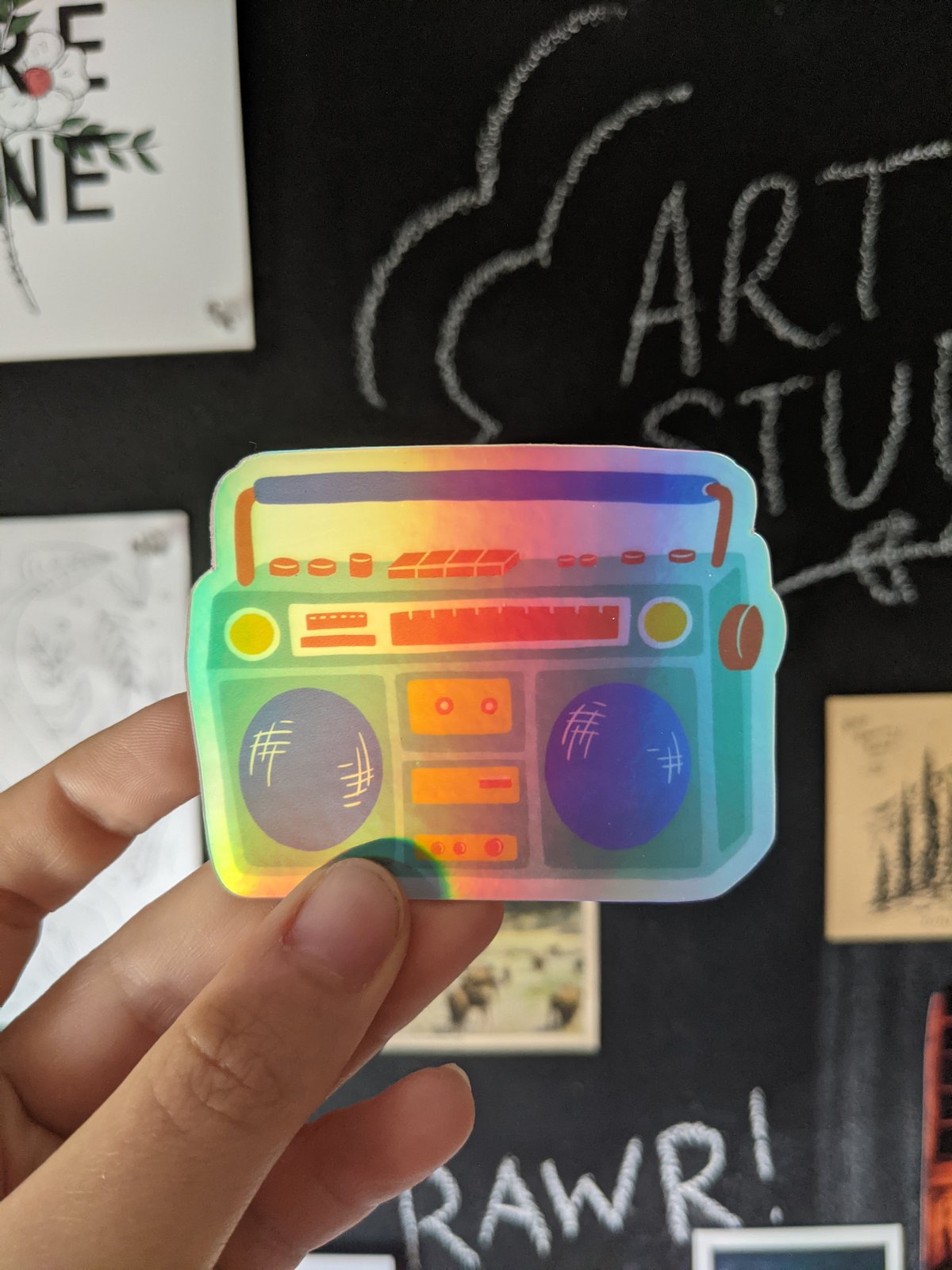 Image of Boombox sticker