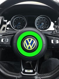 Image 2 of X1 Vw Golf Mk7 Steering wheel Airbag Ring Sticker 