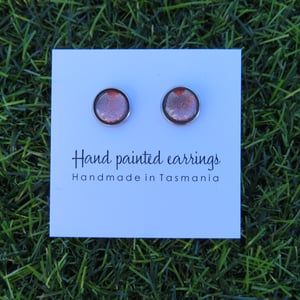 Image of Rose Gold Shimmer Studs (12mm)
