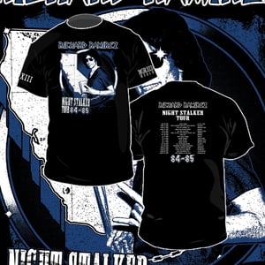 RICHARD RAMIREZ "Night Stalker Tour 84-85" T-shirt