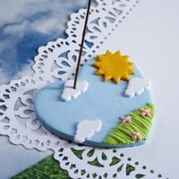 Image 1 of Sunny sky incense holder
