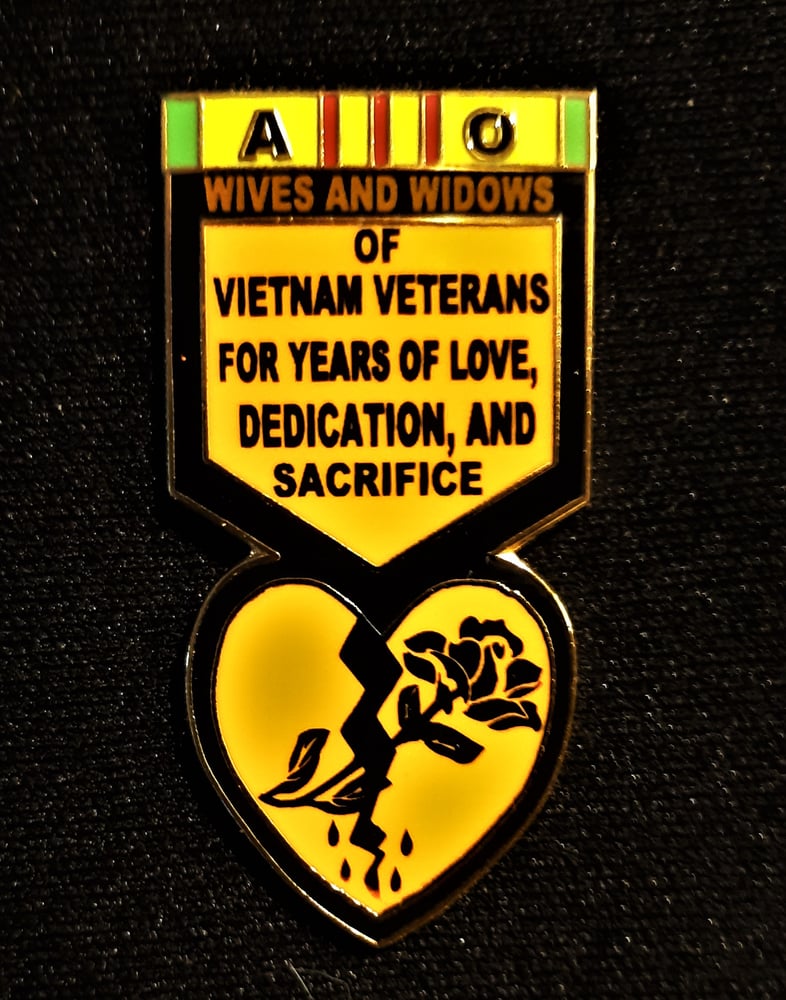 Image of Wives and Widows of Vietnam Veterans pin