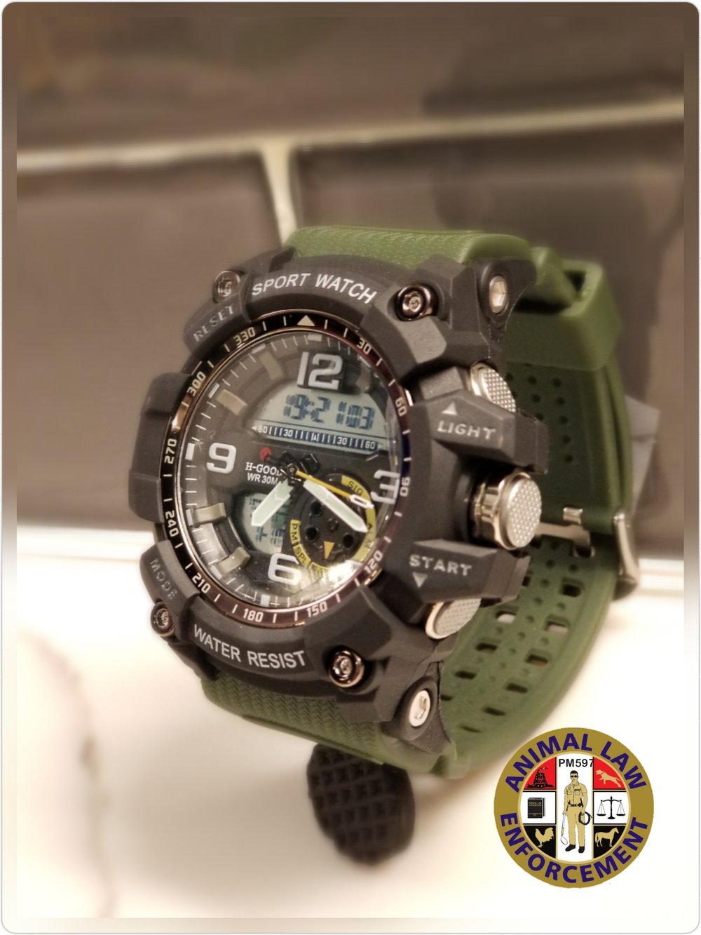 Resin tactical watch