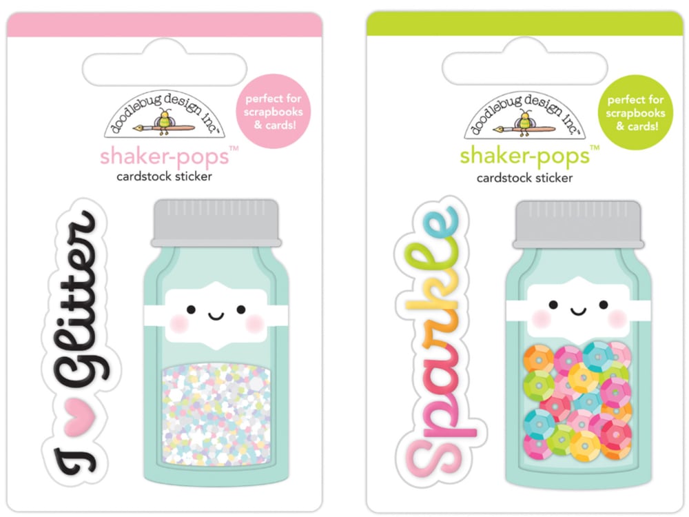 Image of Doodlebug | Cute & Crafty Shaker-Pops 3D Stickers