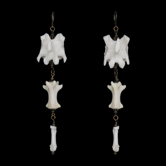 Image of "Andi" Otter Bone Earrings
