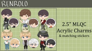 Image of Mr. Love Queen's Choice Set 2 Acrylic Charms | 2.5"