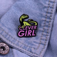 Image 2 of CLEVER GIRL RAPTOR PIN