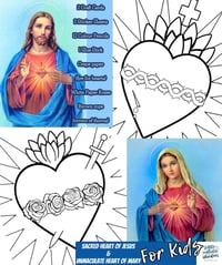 Image 4 of Sacred Heart of Jesus & Immaculate Heart of Mary For Kids