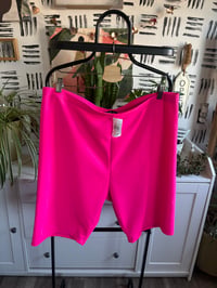 Image 1 of NWT neon pink bikers  knit