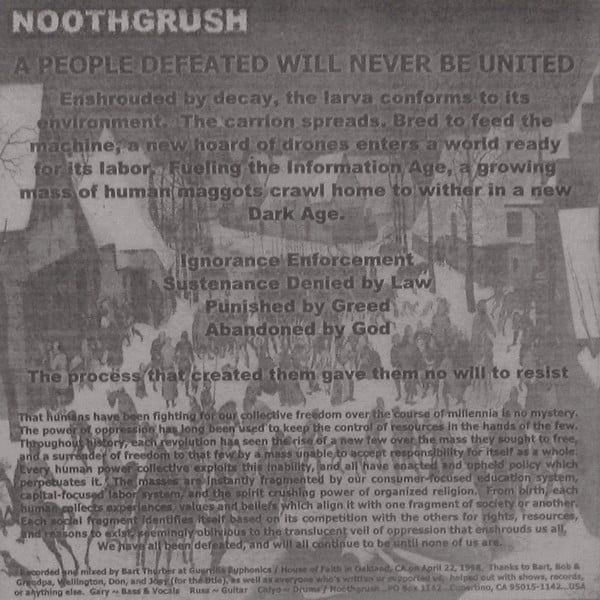 Noothgrush / Wellington - Split