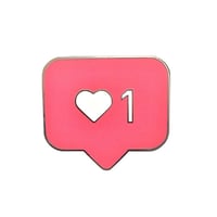 Image 1 of "LIKES"  PIN - HOT PINK