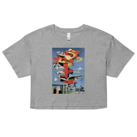 Image 4 of Abstract Skater Crop Top by Josh Brennan