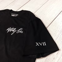 Image 2 of R.O. Right Chest Logo T-Shirt Black & White