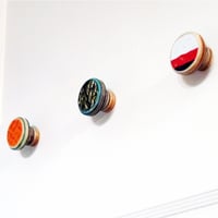 Image 2 of Small and Long - SkateDot - Recycled Skateboard Round Dot Wall Hook