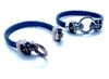 Skull bracelet w/leather (*NEW!)