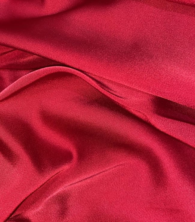 Azra red satin dress