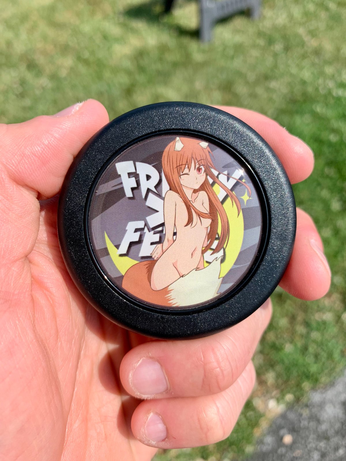 Image of Moon Cry Horn Button